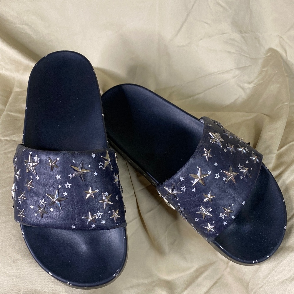 Tory Burch, navy blue slides